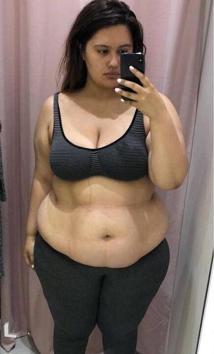 I hated my body because of the extra kilos.