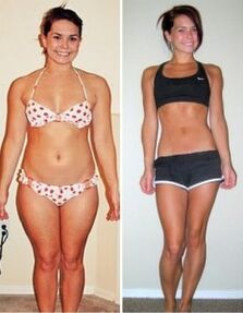Photos of those who have lost weight.